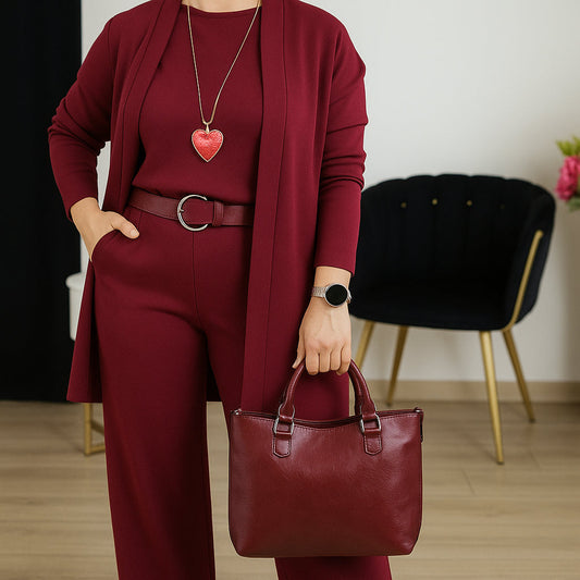 Eva | Conjunto elegante de tres piezas