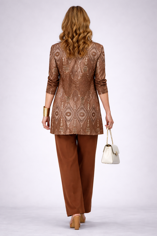 Conjunto Coordinado de Tres Piezas · Óxido