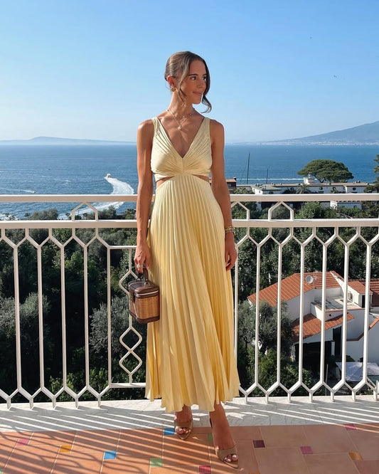 Elle | Vestido maxi elegante con escote en V