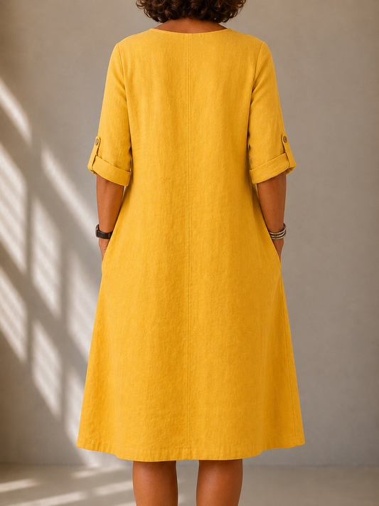 Vestido ligero de verano de líneas sencillas