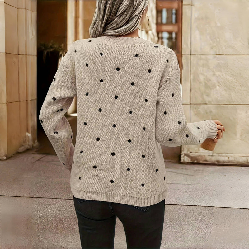 Romy polka dot sweater