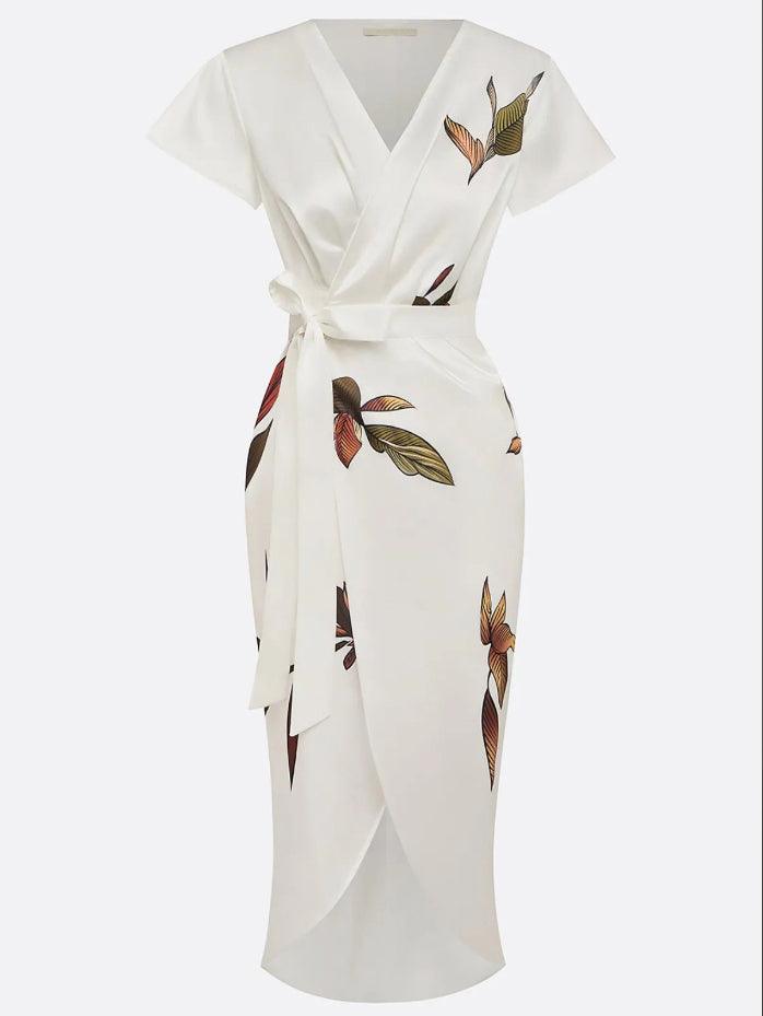 Juliana wrap dress with an elegant cut