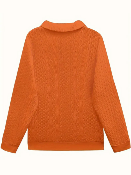 Zoé zip-up knit sweater