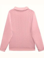 Zoé zip-up knit sweater