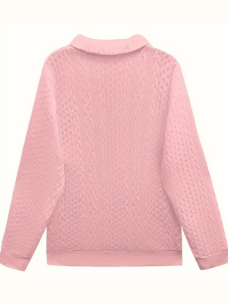 Zoé zip-up knit sweater