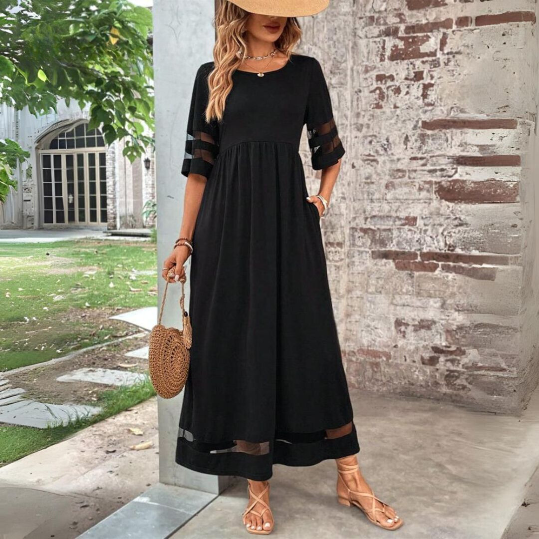 Claudia | Vestido midi fluido