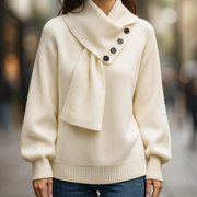 Jersey Imogen con cuello tipo bufanda