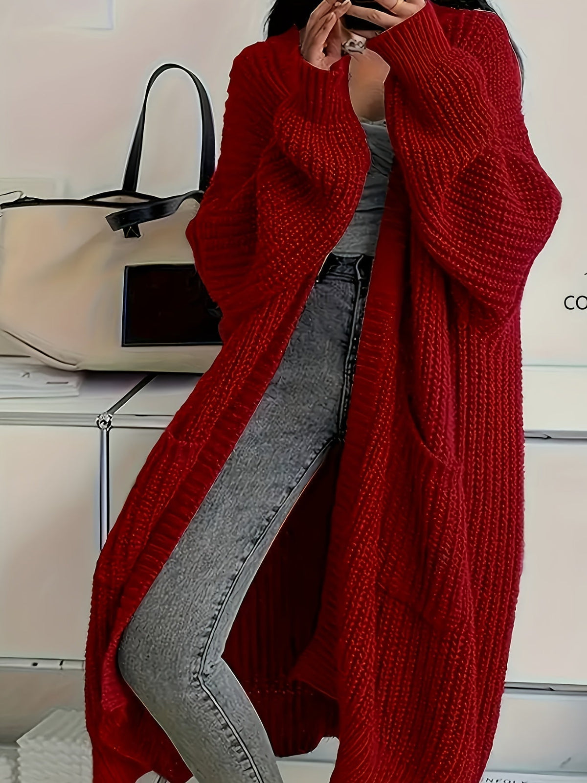 Relaxed fit long Alice cardigan