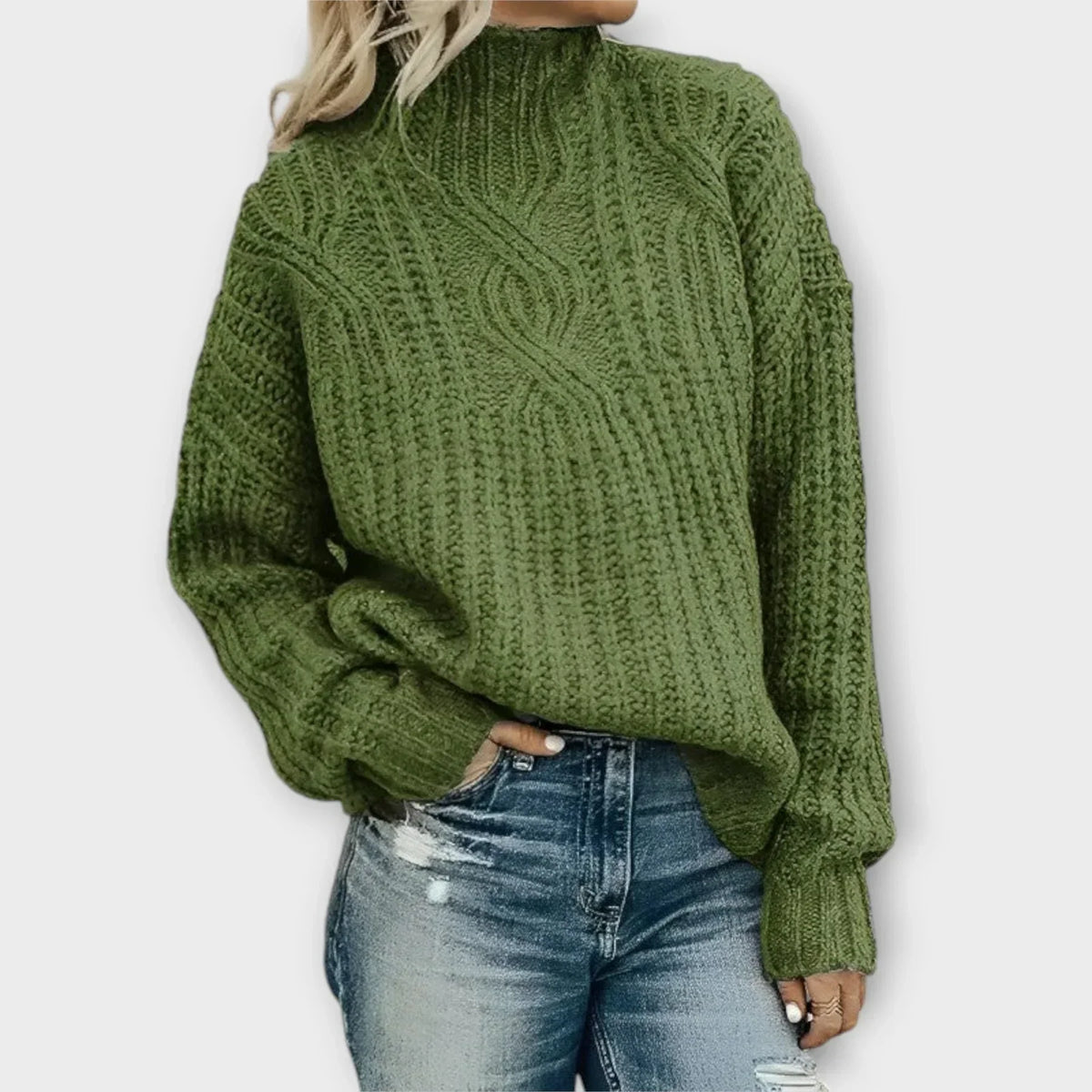 Modern turtleneck sweater