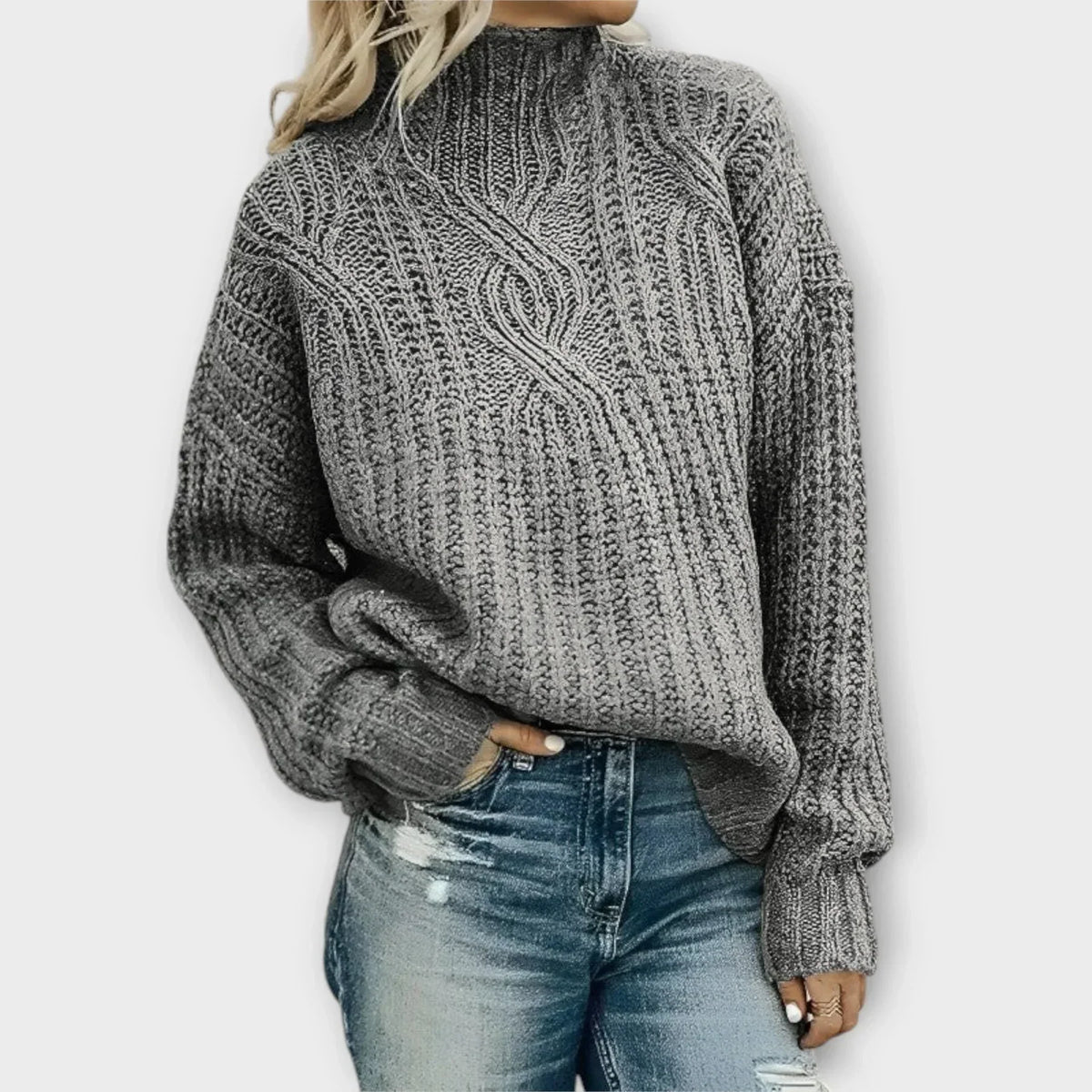 Modern turtleneck sweater