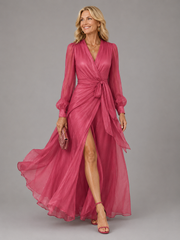Carla | Chiffon maxi dress with adjustable waist