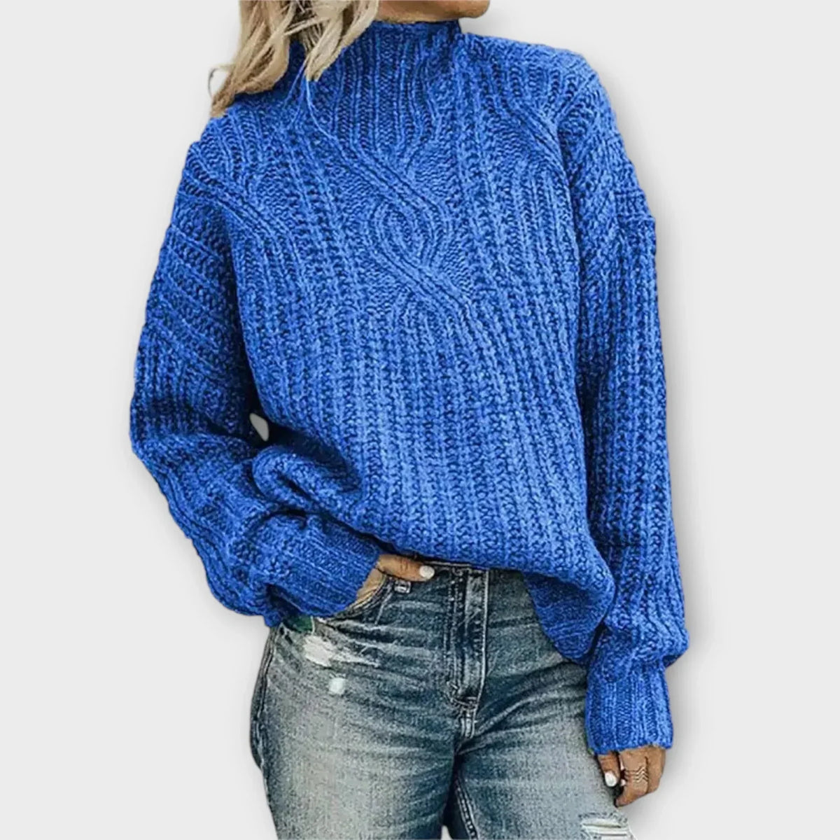 Modern turtleneck sweater
