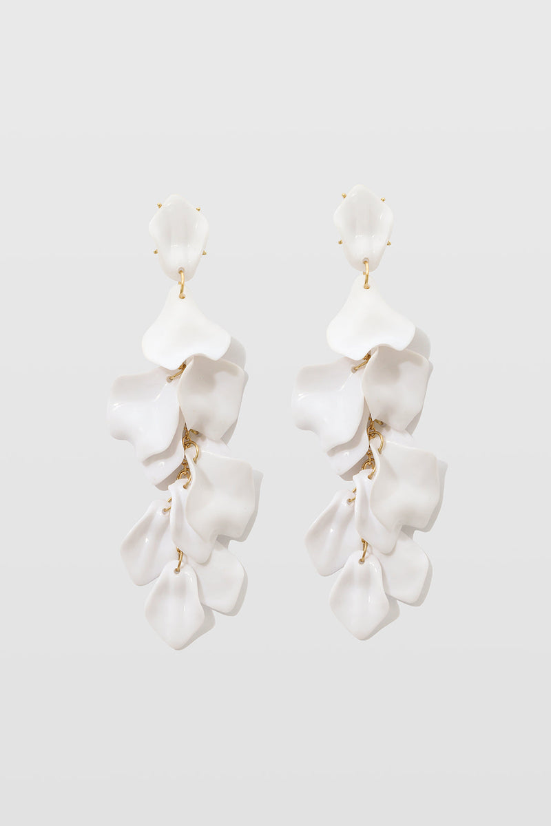 Pendientes de Gota de Pétalo de Orquídea