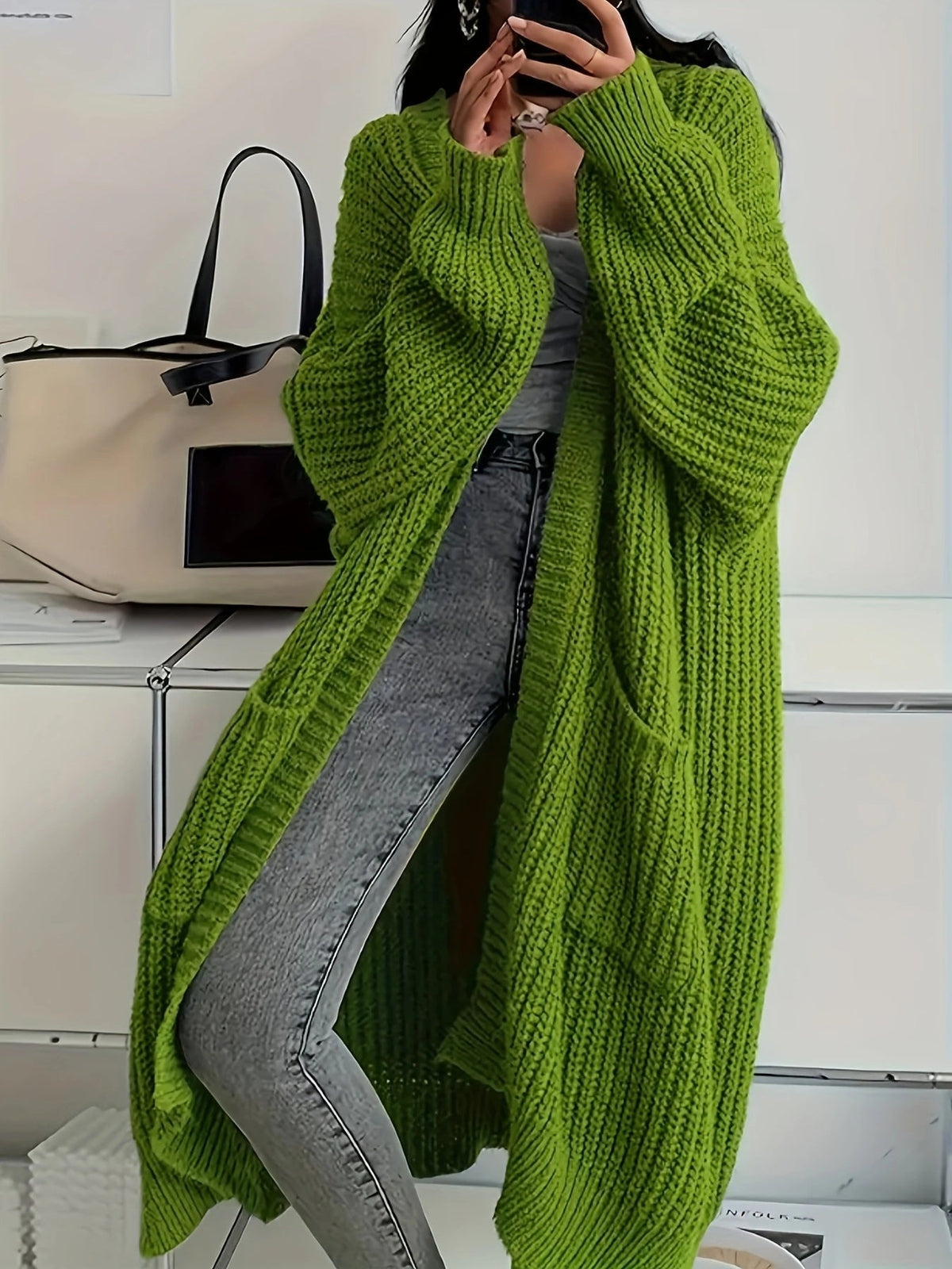 Relaxed fit long Alice cardigan