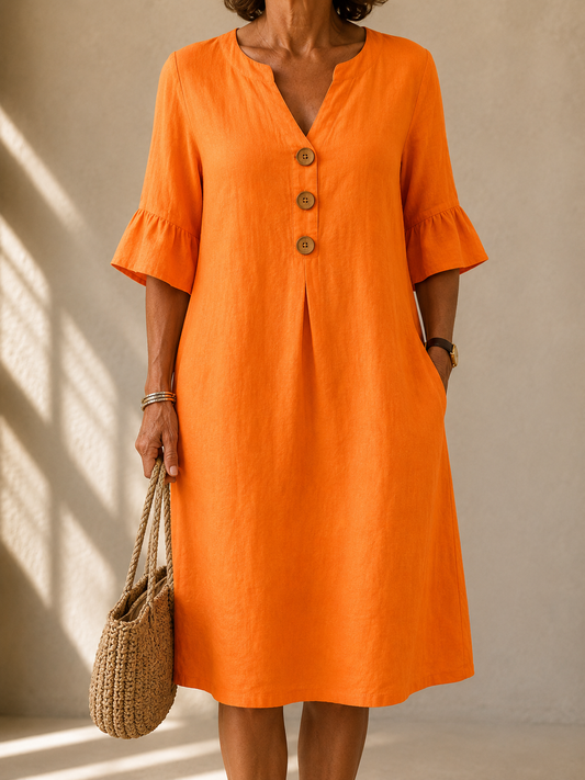 Vestido Lucía con botones para verano