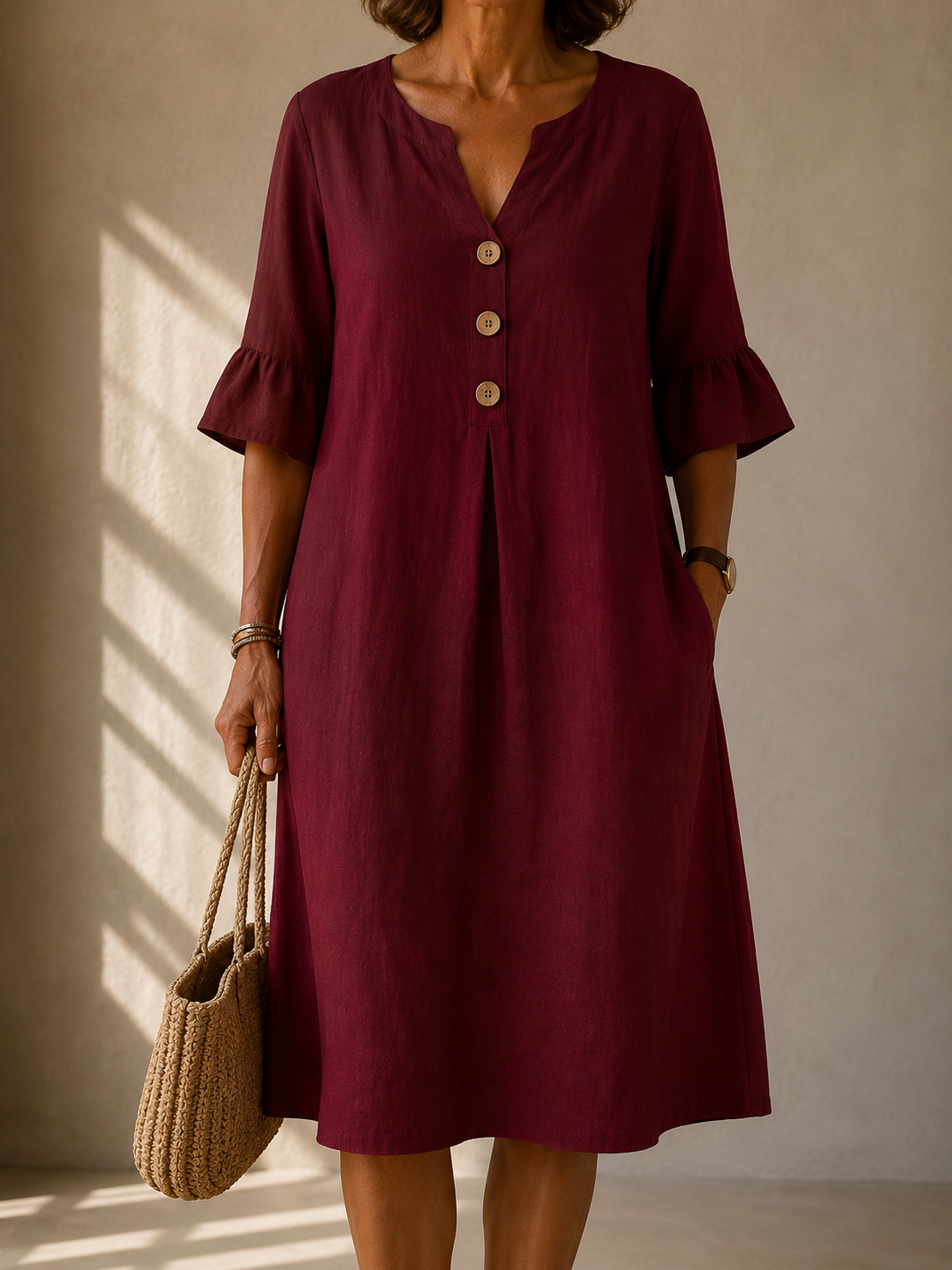 Marina | Lightweight and breathable button-down dress