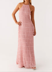 Jolene | Vestido maxi halter elegante