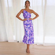 Clara | Vestido maxi floral asimétrico