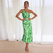 Clara | Vestido maxi floral asimétrico