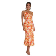 Clara | Vestido maxi floral asimétrico