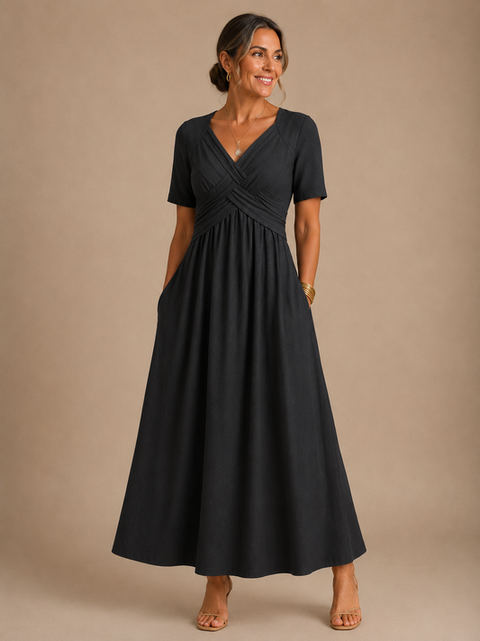 Beatriz | Vestido midi elegante con escote en V