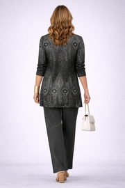 Conjunto Coordinado de Tres Piezas · Negro