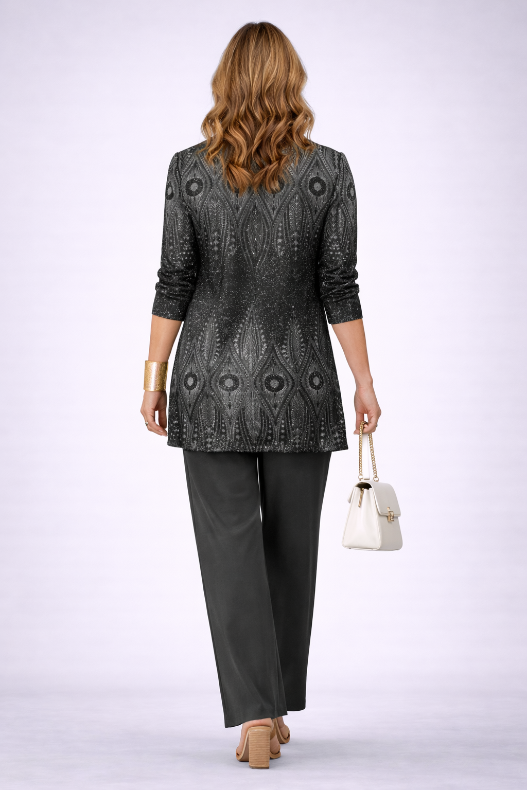 Conjunto Coordinado de Tres Piezas · Negro