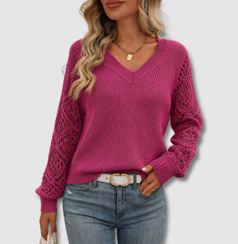 Jersey Jade de escote pico