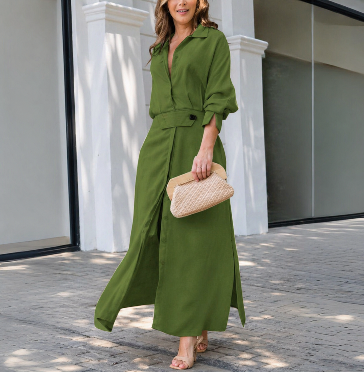 Ángela | Lightweight V-neck maxi dress