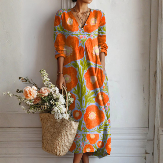 Clara | Vestido floral de inspiración vintage