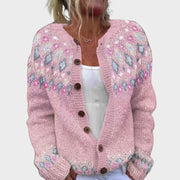 Oversized printed Sofie cardigan