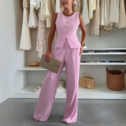Two-piece button-up set