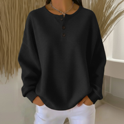 Relaxed-fit waffle-knit sweater