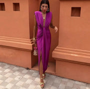 Amelia | Vestido midi plisado