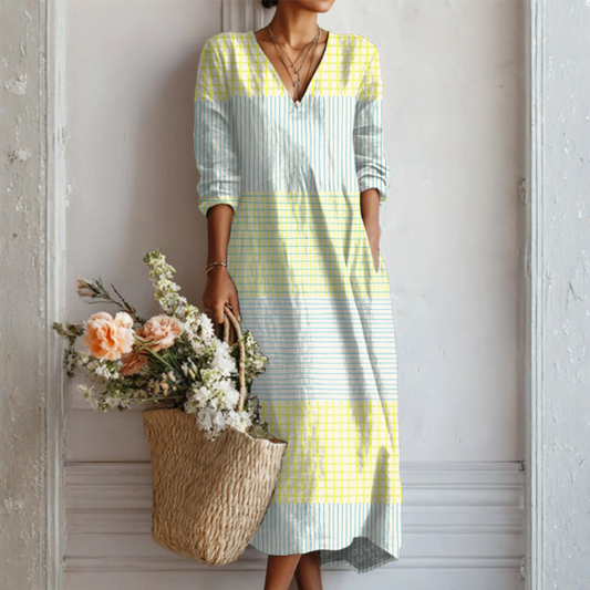 Vestido ligero con estampado geométrico