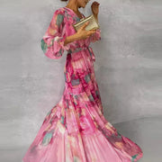 Vestido floral de inspiración romántica