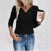 Ribbed knit Quinn sweater