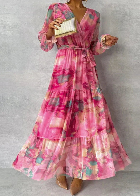 Vestido floral de inspiración romántica