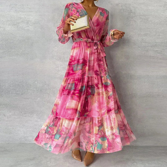 Vestido floral de inspiración romántica