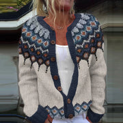 Oversized printed Sofie cardigan