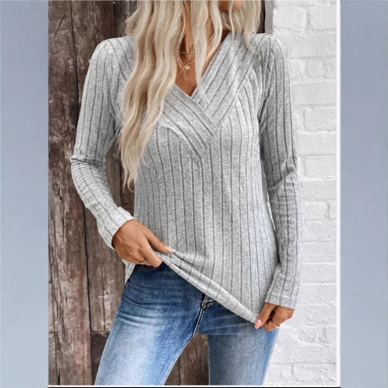 Ribbed knit Quinn sweater