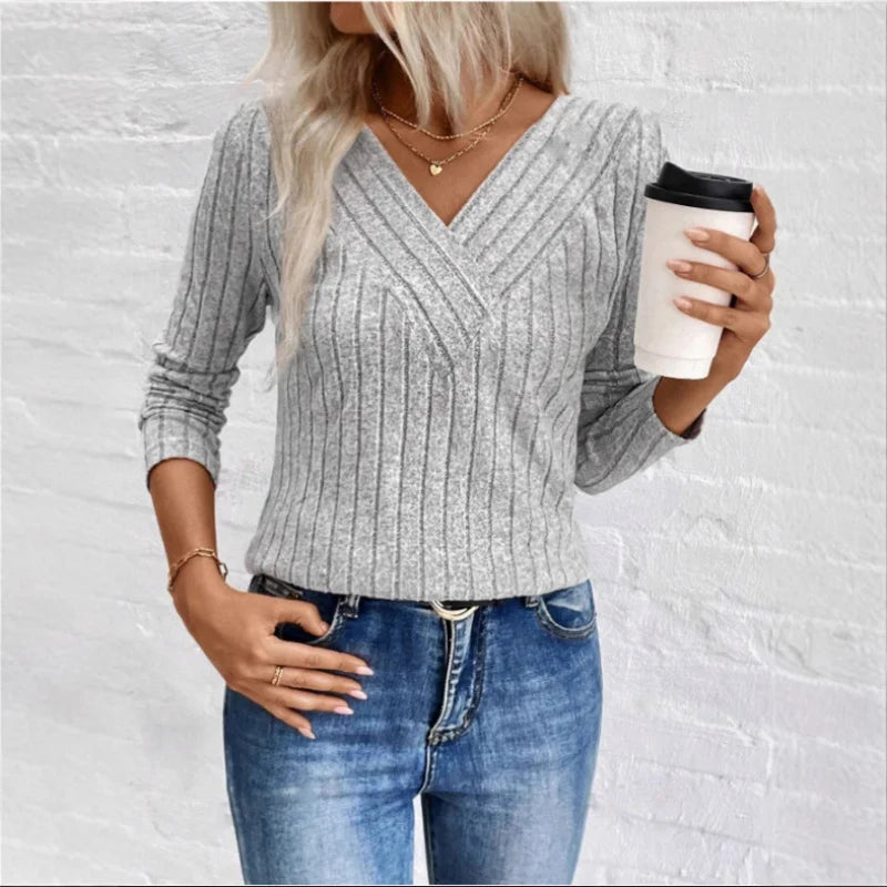 Ribbed knit Quinn sweater