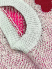 Soft-finish heart sweater