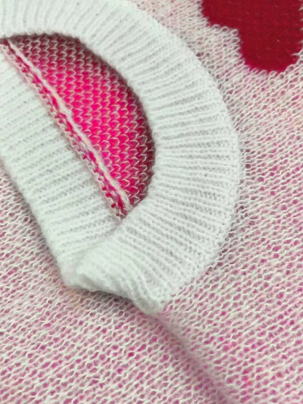 Soft-finish heart sweater