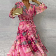 Vestido floral de inspiración romántica