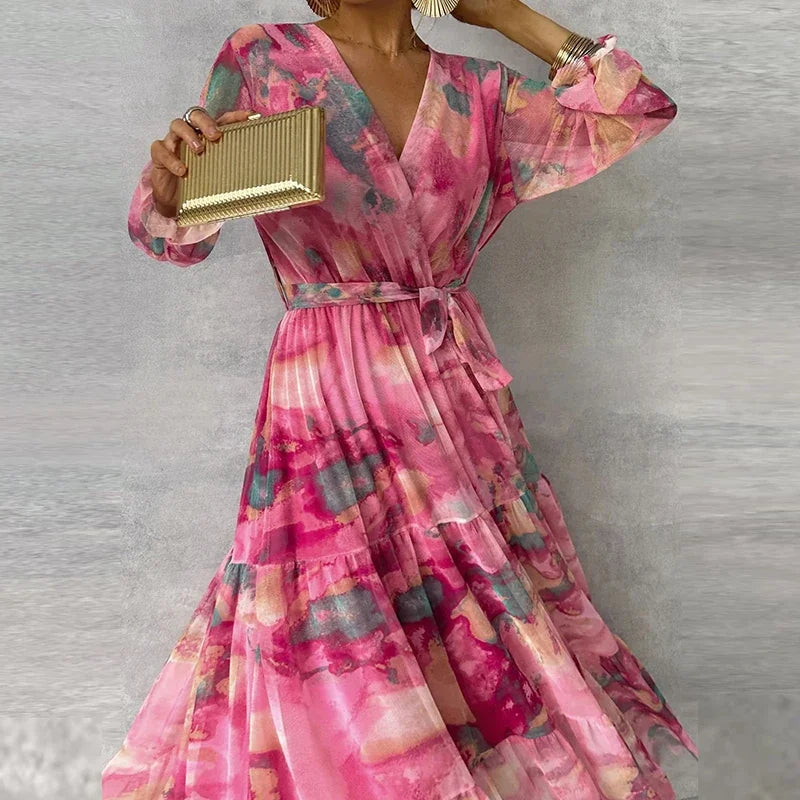 Vestido floral de inspiración romántica