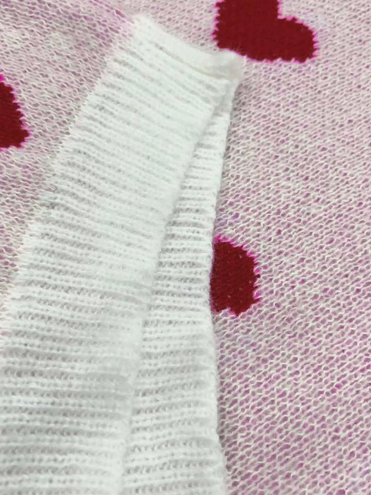Soft-finish heart sweater