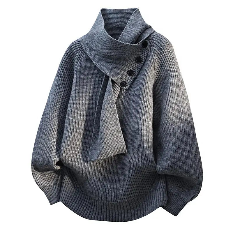Jersey Imogen con cuello tipo bufanda