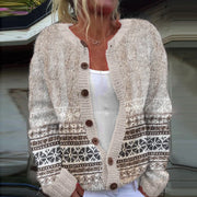 Oversized printed Sofie cardigan