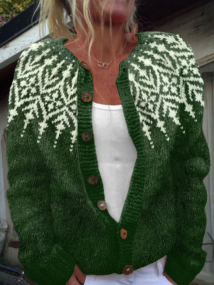 Oversized printed Sofie cardigan